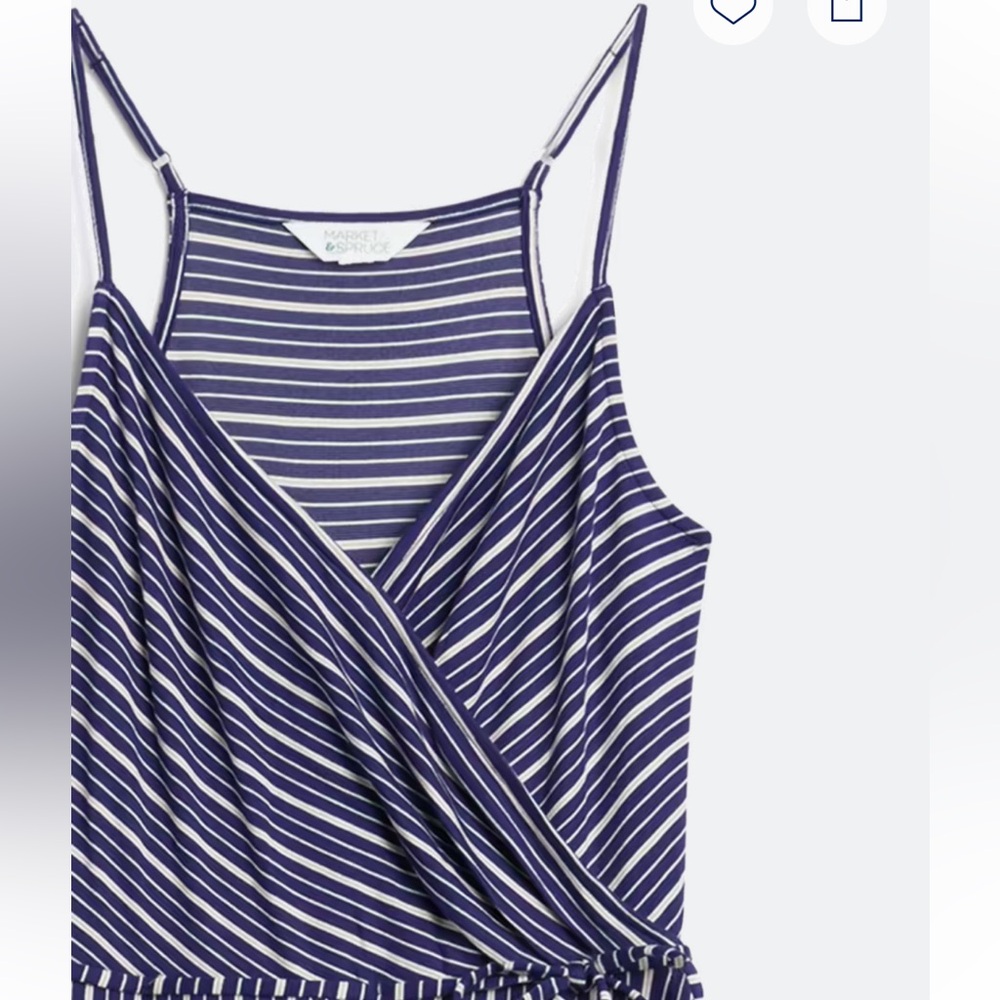 Market & Spruce Navy Striped Maxi Dress - Picture 3 of 8